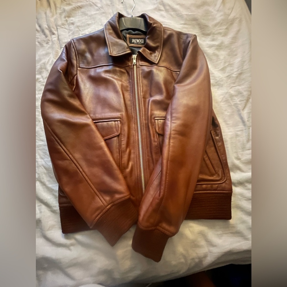 Brand new leather jacket medium